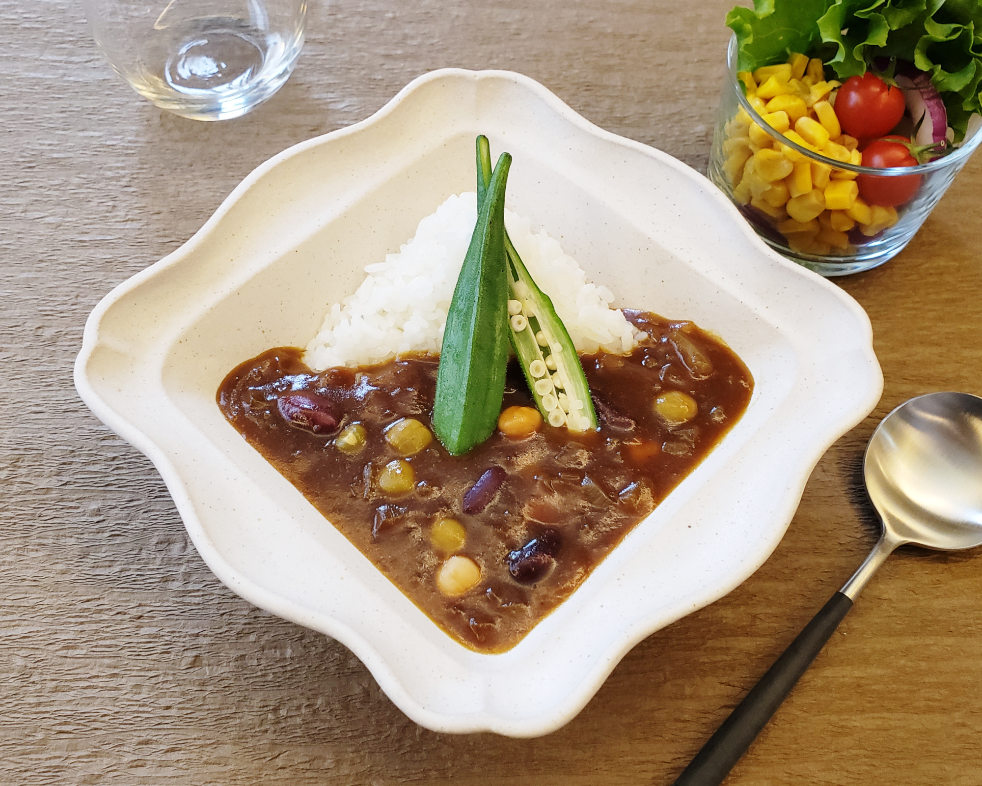 豆カレー（豆水煮缶使用）