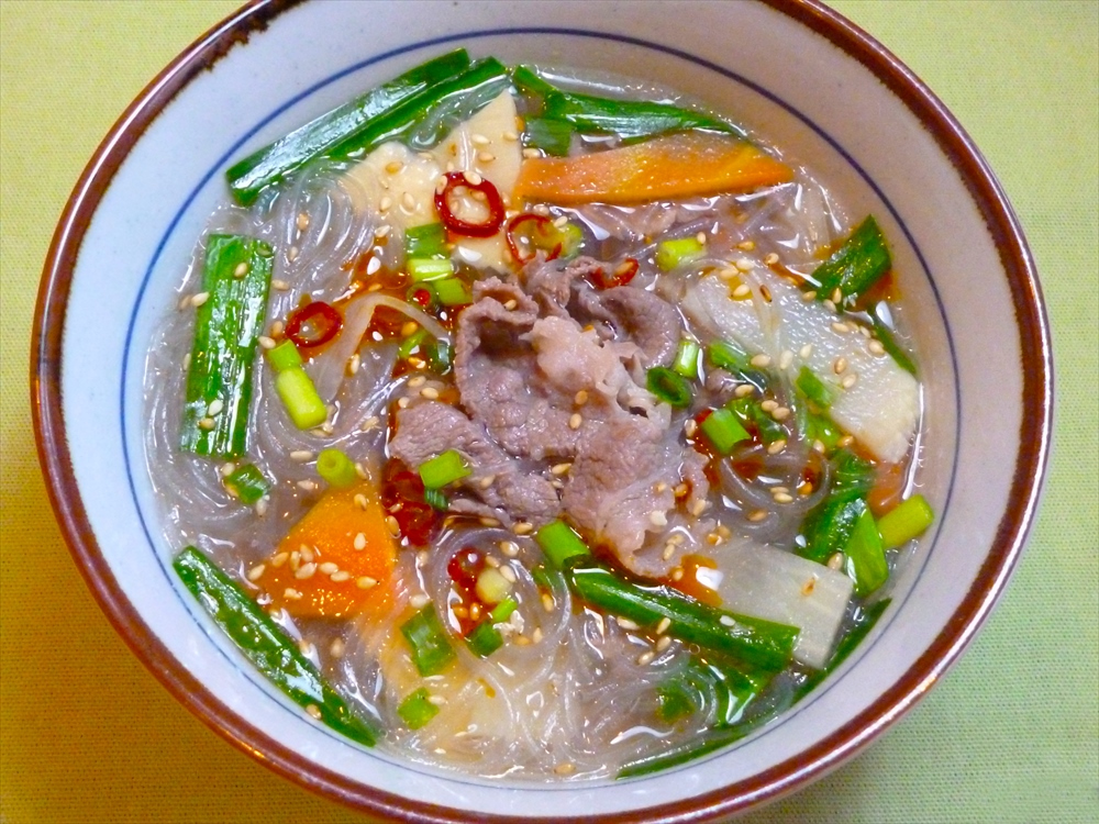 牛肉の春雨スープ